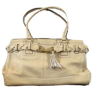 COACH 1941 The Soft Pebble Leather Collection Hampton Carryall Style 10531